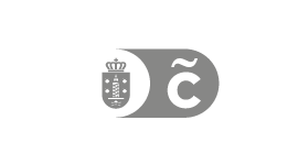 Logotipo del Concello de Coruña en color gris