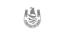 Logotipo de Concello de Sada en color gris