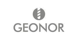 Logotipo de Geonor en color gris